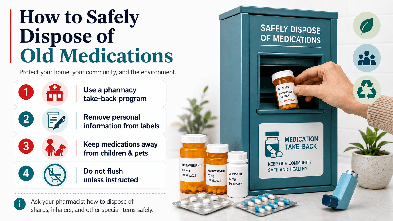 How to safely dispose of old medications in British Columbia